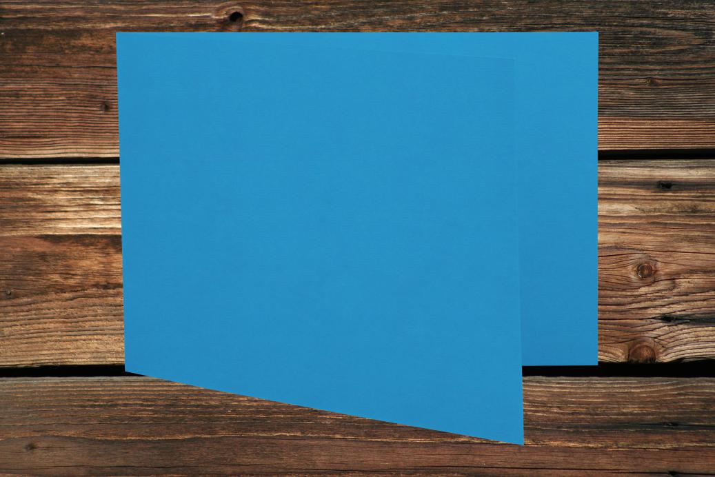 Klappkarten 148x210/420 mm (A5) langdoppelt Königsblau 230 g/qm